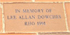 DTD National Dedication Brick